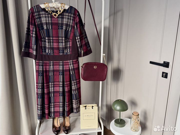 Платье в клетку 50 52
