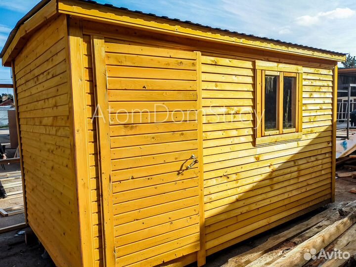 Бытовка деревянная утепленная с электрикой