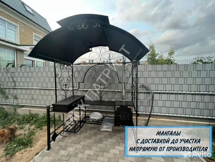 Мангал с крышей