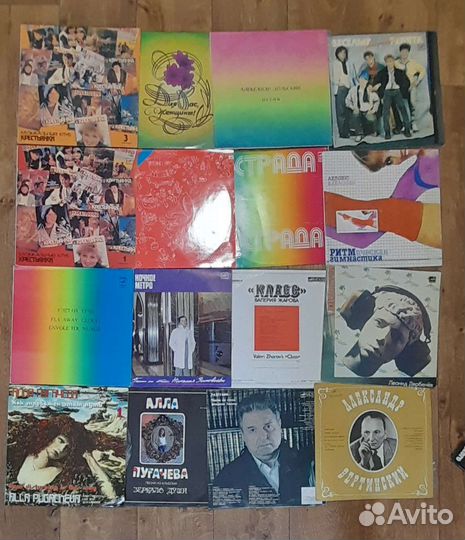 Виниловые пластинки популярных исполнителей 80х-90