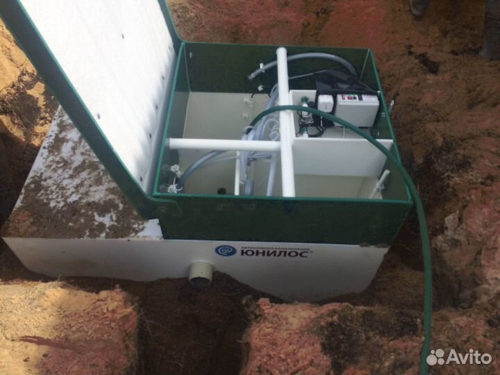 Септик био Малахит 4 с переливом