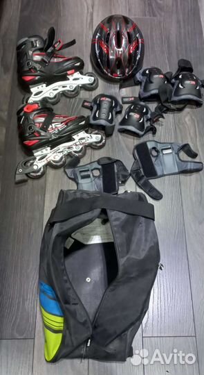 Роликовые коньки детские раздвижные 36-41