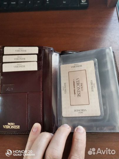 Бумажник водителя, новый, натуральная кожа