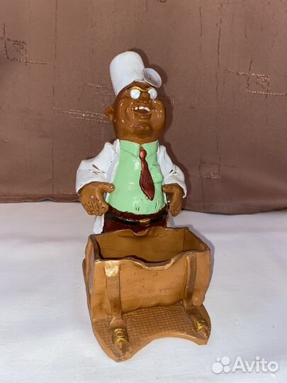 Статуэтка визитница, керамическая