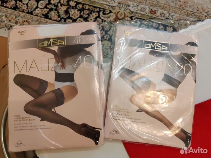 Чулки, колготки, белые, Италия