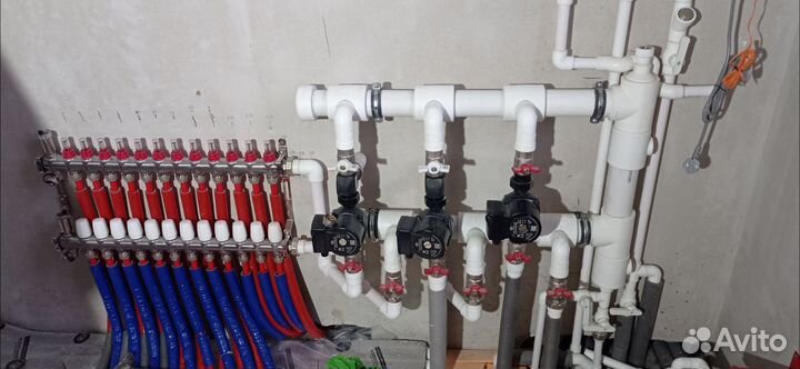 Монтаж отопление водоснабжение частных домов