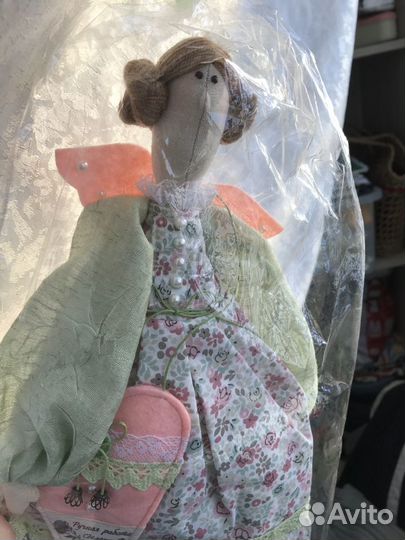 Тильда кукла ручной работы новая в упаковке