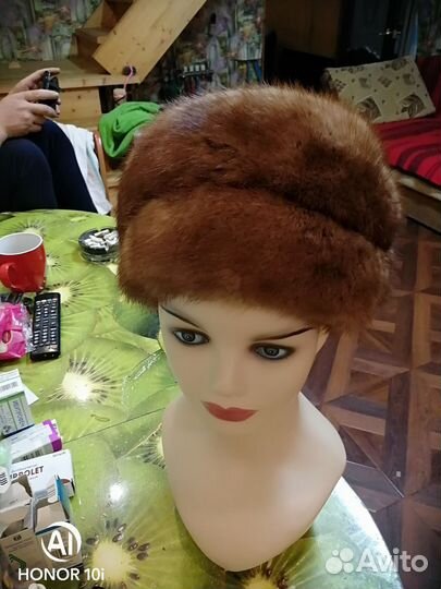 Шапка норковая женская
