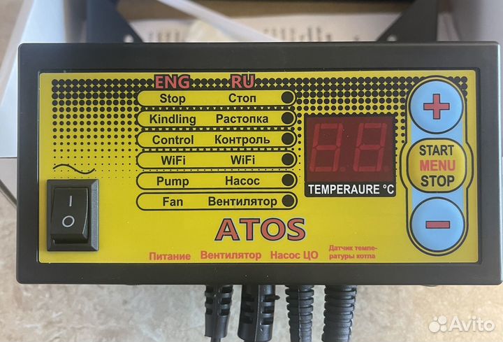 Контроллер Atos Wi-Fi для твердотопливных котлов