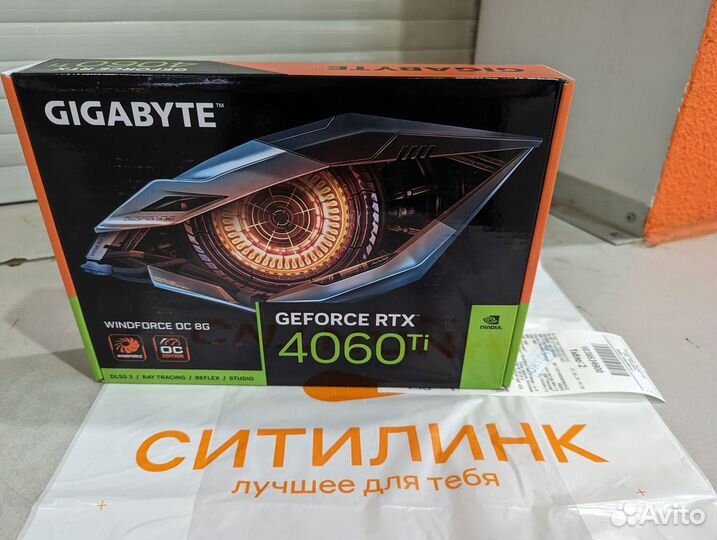 Видеокарта Gygabyte RTX 4060 ti Ситилинк новая