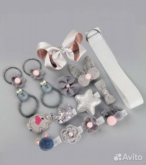 Подарочный набор заколок для девочек новый