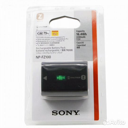 Новые оригинальные аккумуляторы Sony NP-FZ100