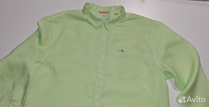 Рубашка мужская льняная большая