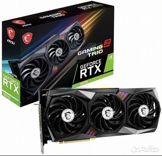 Видеокарта MSI GeForce RTX 3070 gaming Z trio
