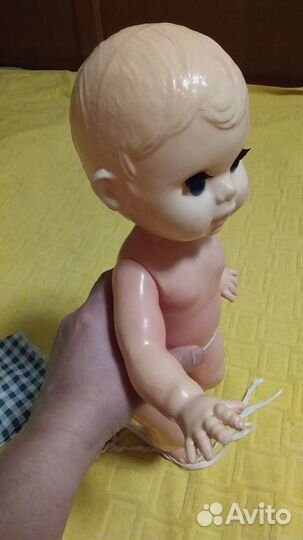 Кукла, пупс большой, СССР пластик