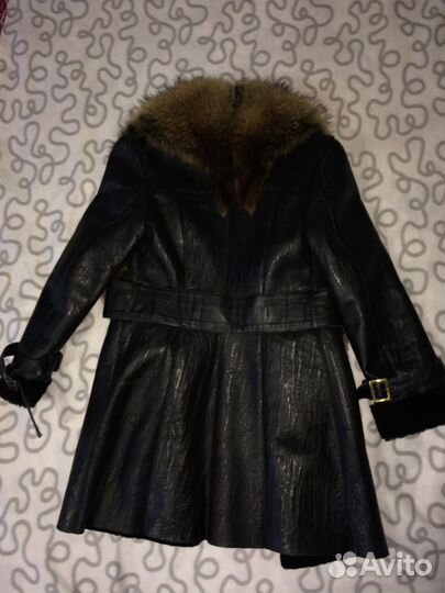 Дубленка кожаная женская
