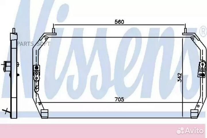 Радиатор кондиционера toyota carina MK VI (1992) c