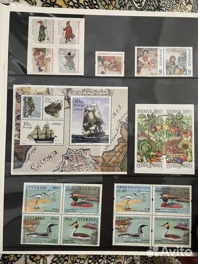 Альбом почтовых марок Швеции