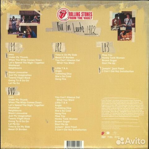 The Rolling Stones / Live In Leeds 1982 (3LP+DVD)