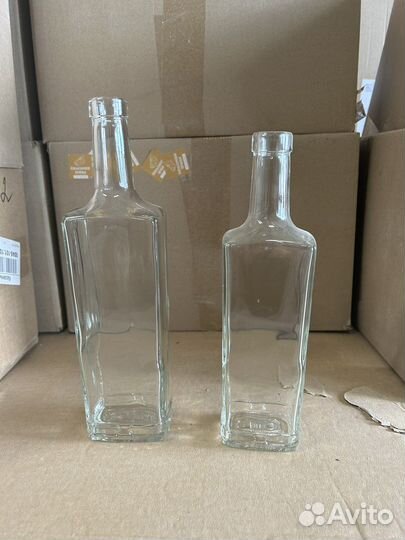 Бутылки стеклянные