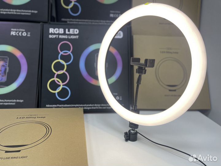 Кольцевая Лампа Mj33+Держатель Для Телефона