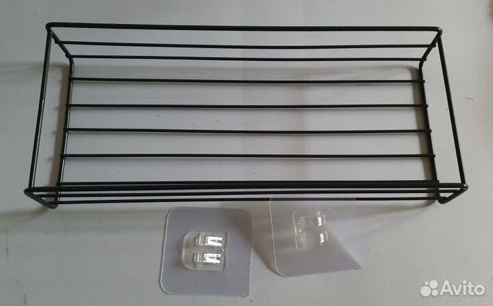 Полка для кухни или ванной настенная металлическая