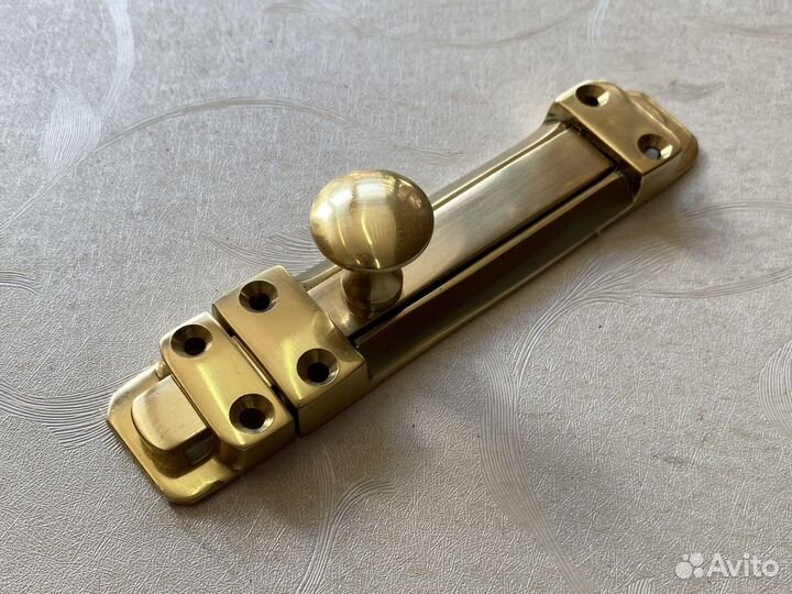 Задвижка в историческом стиле 100мм Латунь