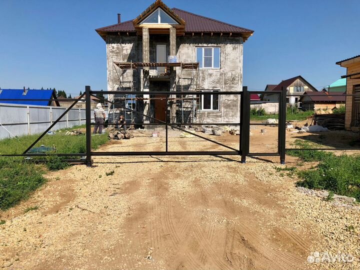 Откатные ворота + калитка