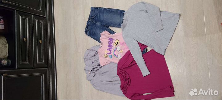 Вещи пакетом на девочку 122-128