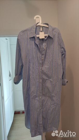 Платье-рубашка H&M новое М