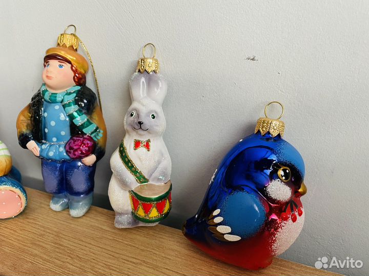 Елочные игрушки ариель стекло