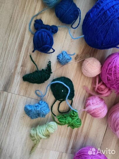 Пряжа для вязания, остатки