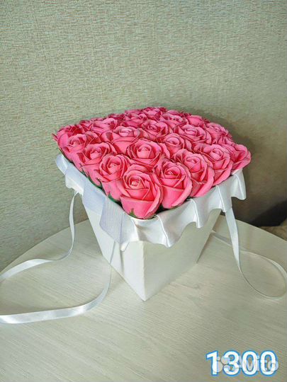 Букет из мыльных роз