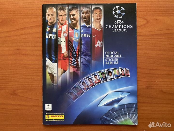 Наклейки Panini Лига Чемпионов 2010/2011 альбом