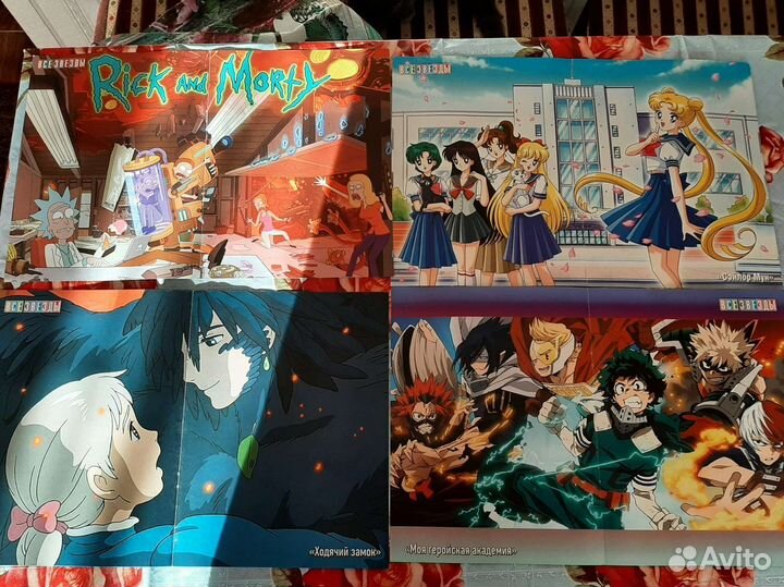 Плакаты из аниме