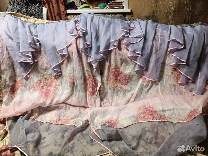 Шторы на кухню бу 195-175