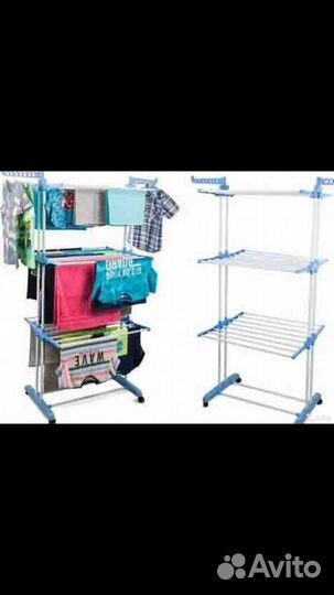 Сушилка для вещей vayberg 3-ярусная