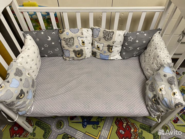 Бортики в детскую кроватку и кокон