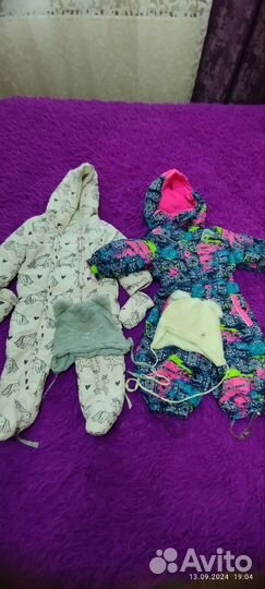 Большой пакет вещей на девочку 74-80