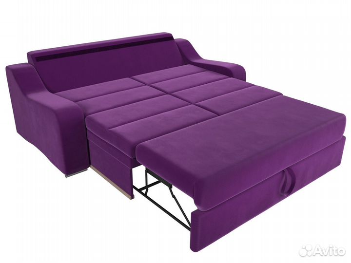 Прямой диван Медиус, Микровельвет, Модель 107062