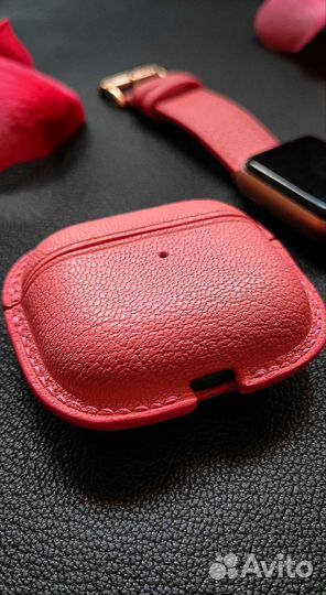 Кожаный чехол для airpods