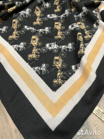 Кашемировый платок Coach черный новый теплый