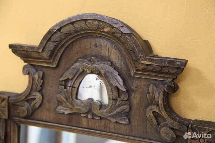 Антикварное зеркало. Ручная резьба. 19 век