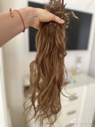 Волосы славянские 43-45см 76гр бу