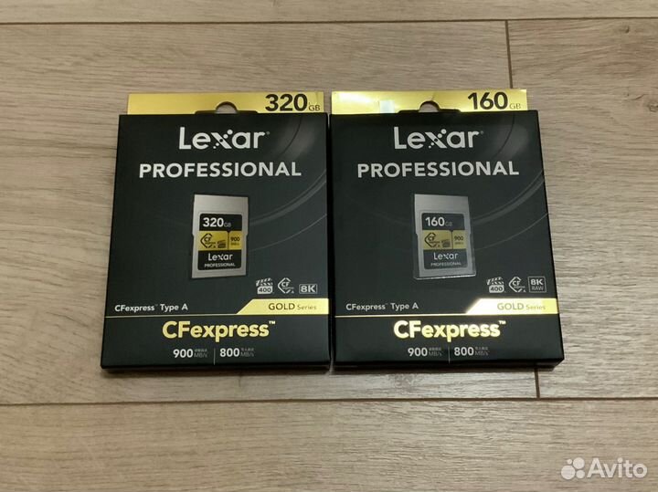Карта памяти Lexar cfexpress type A 160/320gb gold
