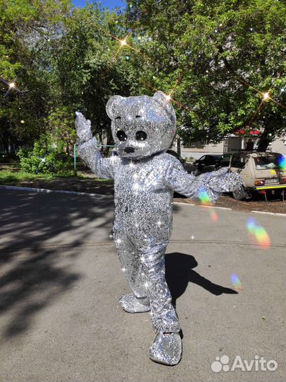 Ростовая кукла диско Мишка пайетки продам + одежда
