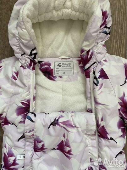 Зимний комбинезон для девочки 80