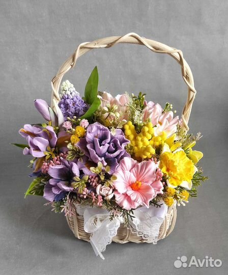 Букет ирисов из мыла ручной работы