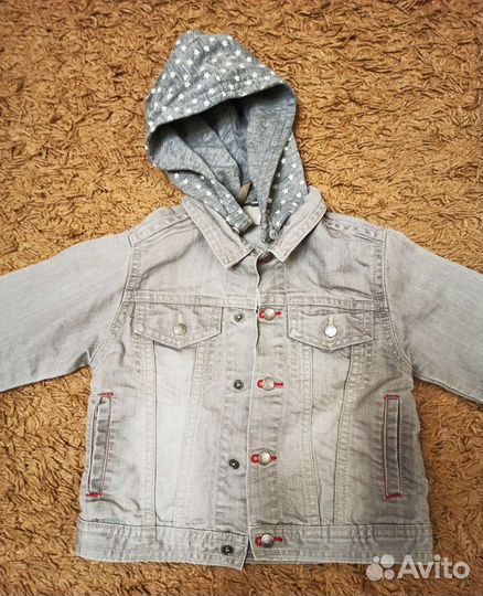 Джинсовая куртка для девочки 98