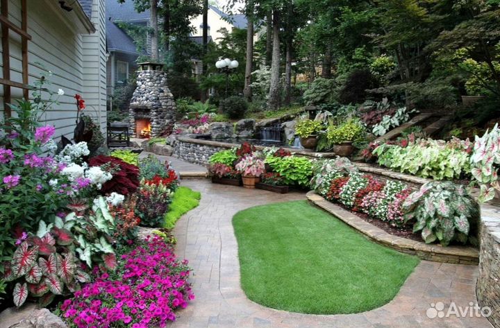 Укладка рулонного газона под ключ